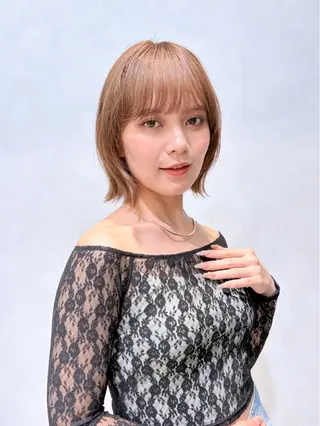 ショート カラー 似合わせボブ💓/ 美髪縮毛✨豊嶋龍佑のヘアスタイル