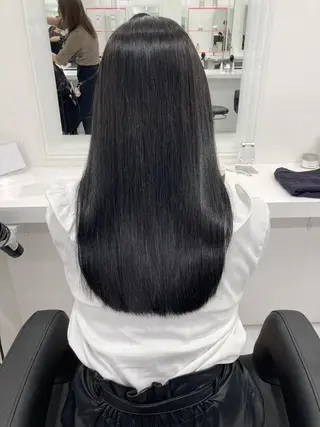 ロング カラー 韓国系🇰🇷🩶 艶暗髪/MEIのヘアスタイル