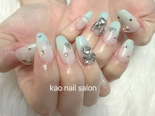 ネイル kao nail マグネット/長さだしのネイルデザイン