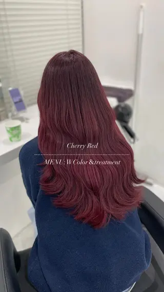 ロング カラー ヘアアレンジ ♥️暖色支持多数 ♥️銀座 mioのヘアスタイル