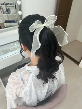 ロング ヘアアレンジ 大羅 海比のヘアスタイル