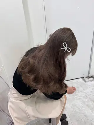 ロング カラー ヘアアレンジ ブリーチなし透明感 カラー/MISANOのヘアスタイル