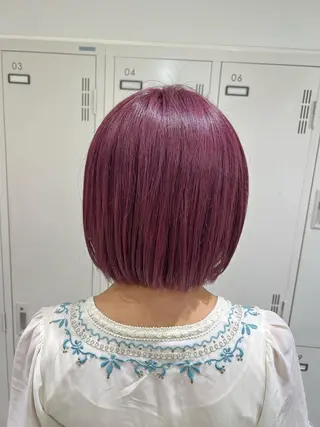 ミディアム カラー 【暖色カラー特化】 中山由梨のヘアスタイル