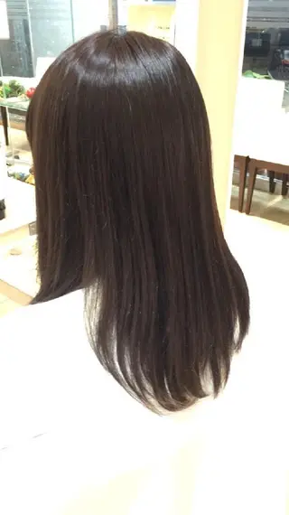 セミロング カラー 山内 佐江子のヘアスタイル