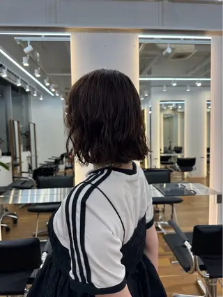 ミディアム パーマ ハードパーマ Rico💜のヘアスタイル