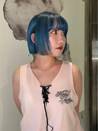 ミディアム カラー AMI🎀韓国ヘア 透明感カラーのヘアスタイル