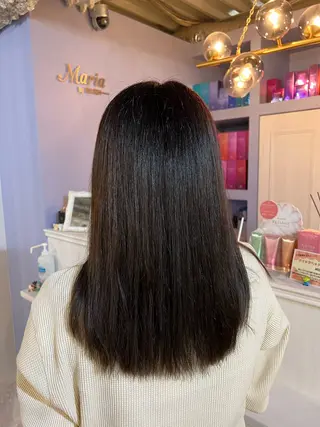 ロング カラー 縮毛矯正練習 モデル募集✨️NOAのヘアスタイル