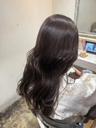 セミロング カラー 透明感カラー/パーマ 🌀アオノのヘアスタイル