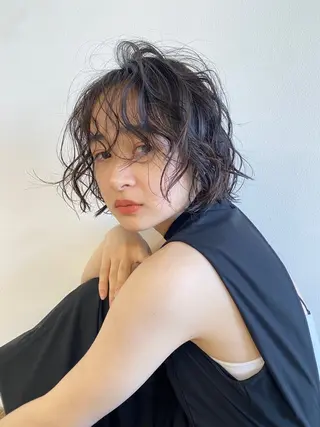 ショート カラー レイヤーカット🎀 NANAHAのヘアスタイル