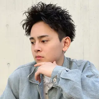 ショート パーマ メンズ 高橋大和/ メンズ特化美容師のヘアスタイル