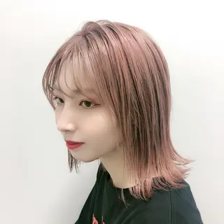 ミディアム カラー パーマ ヘアアレンジ メンズ キッズ ネイル マツエク・マツパ 韓国/トレンド レイヤー【101】のヘアスタイル