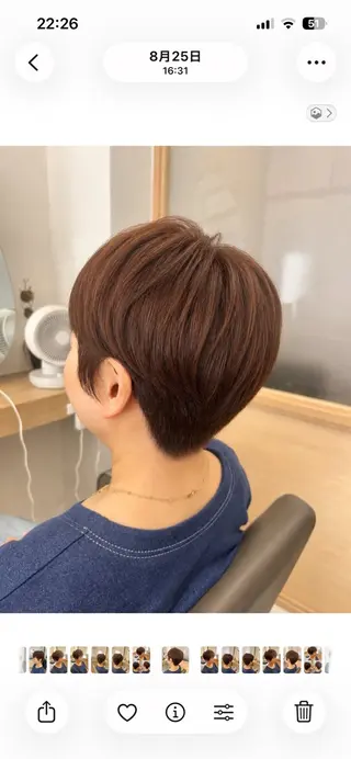ショート カラー 久木原 ゆりのヘアスタイル