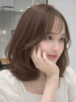 ミディアム カラー 木元 瑛✂︎ボブのヘアスタイル