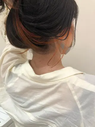ロング カラー レイヤーカット/ ハイライト　千咲季のヘアスタイル