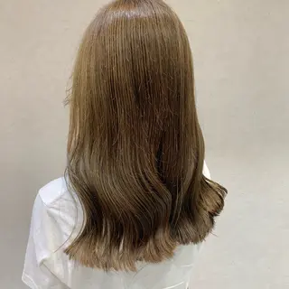 セミロング ナチュラル／透明感 💎maoのヘアスタイル
