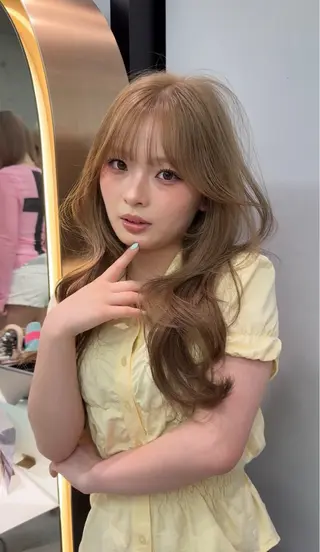 ロング カラー レイヤーダブルカラー KYONのヘアスタイル