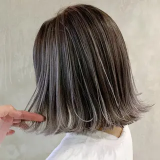 ミディアム カラー パーマ ヘアアレンジ ITbyALBUM 中野店のヘアスタイル