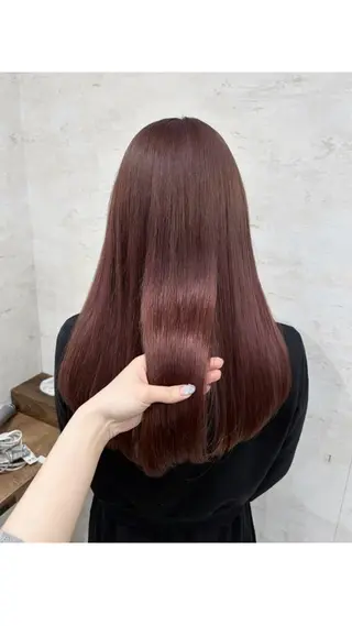 ロング カラー 杉田 涼のヘアスタイル
