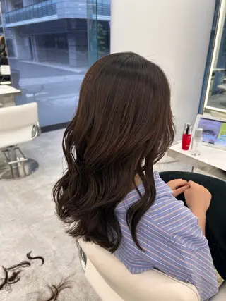 ロング カラー 透明感カラー/ヘアア レンジ/はるか🤍のヘアスタイル