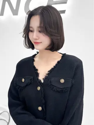 ショート カラー ヘアアレンジ 縮毛矯正🤍 盛れるボブ/ひかりのヘアスタイル