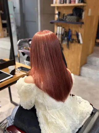 ロング カラー モデル募集 リナ⚡️newi池袋のヘアスタイル