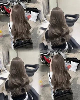ロング カラー 🤍韓国大人っぽ ベージュMAI🤍のヘアスタイル
