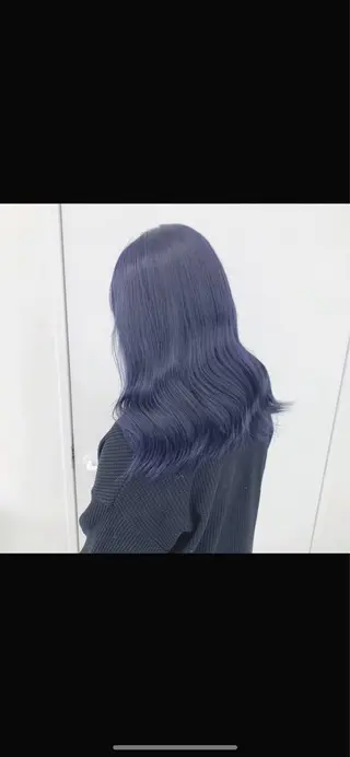 セミロング カラー パーマ ヘアアレンジ 透明感ブリーチカラー 🌈TOMOHIROのヘアスタイル