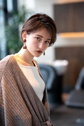 ショート カラー 🉐レイヤー/塩見 弘樹🉐渋谷のヘアスタイル