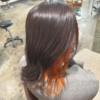 ミディアム カラー ヘアアレンジ 🇰🇷韓国スタイル レイヤー/ayanaのヘアスタイル