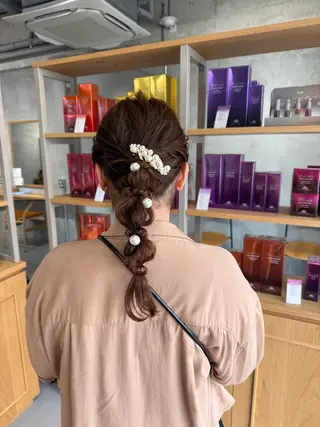 ミディアム 石川 珠有のヘアスタイル