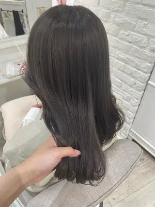 セミロング カラー miyu /大阪美容室のヘアスタイル