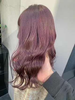 セミロング カラー 矢野 晃平のヘアスタイル