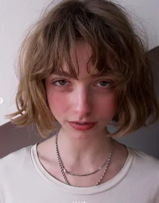 ショート パーマ 西山 凜のヘアスタイル