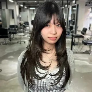 ロング 心斎橋 韓国レイヤ ー指名No.1renのヘアスタイル