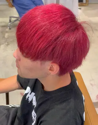 ショート カラー パーマ ヘアアレンジ メンズ 野木 良平のヘアスタイル