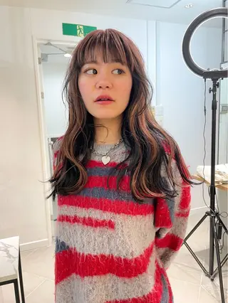ロング カラー HIBIKI/原宿 ハッシュカット🪄のヘアスタイル