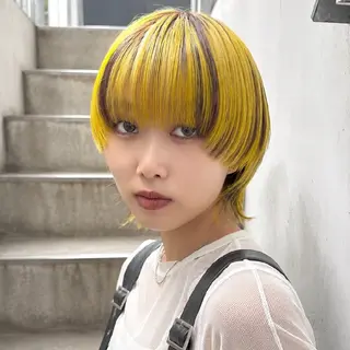 カラー ショート デザイン/韓国風 垢抜け/キャロのヘアスタイル