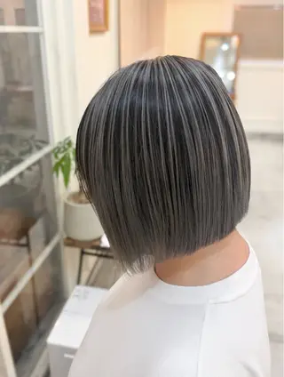 ミディアム メンズスタイル バレイヤージュ　齋藤のヘアスタイル