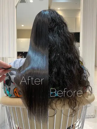 ロング パーマ Watai 艶髪 當間 大知のヘアスタイル