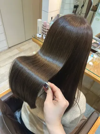カラー Miwa🦋渋谷/透 明感カラー/韓国ヘアのヘアスタイル