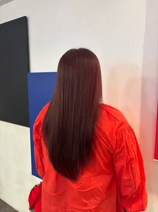 ロング カラー 小林 花寧のヘアスタイル