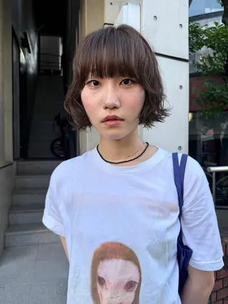 ショート レイヤーカット\ウル フ　chinatsuのヘアスタイル
