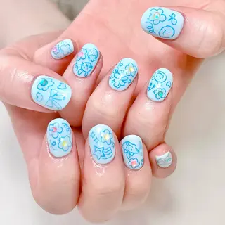 ネイル いちごパフェ ゆいのネイルデザイン
