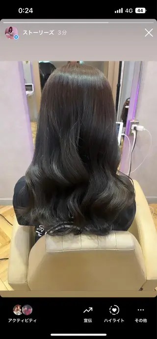 セミロング 韓国🎀レイヤー/艶 髪/縮毛矯正/ユリナのヘアスタイル