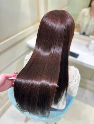 カラー パーマ 💙透明感カラー/ 縮毛矯正/ゆうな💙のヘアスタイル
