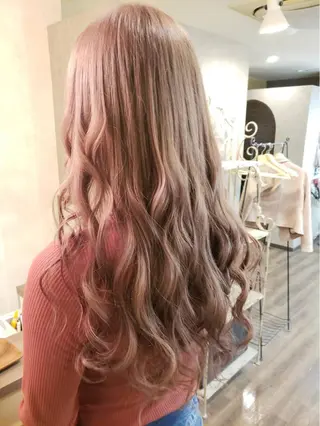 ロング カラー MagicMush ✴︎シールエクステのヘアスタイル
