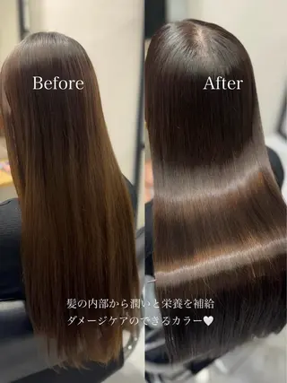 ロング カラー ichica🤍 褒められる美髪づくりのヘアスタイル