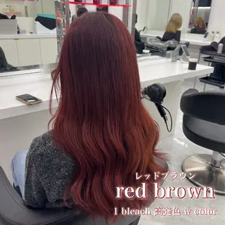 ロング 🎀暖色カラー🎀 韓国ヘア まなかのヘアスタイル