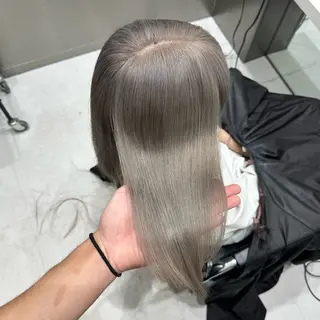 ロング カラー 💫艶ハイトーン×髪 質改善💫リュウトのヘアスタイル