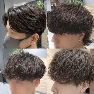 パーマ メンズ 野村 俊太のヘアスタイル